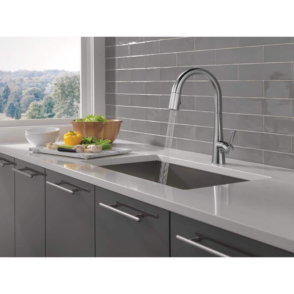 Monrovia Lumicoat Arctic Stainless Steel Pull Down Kitchen Faucet