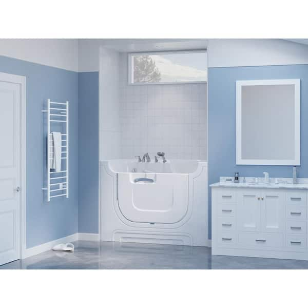 HD Series 30 in. x 60 in. LD Walk-In Soaking Bathtub in White