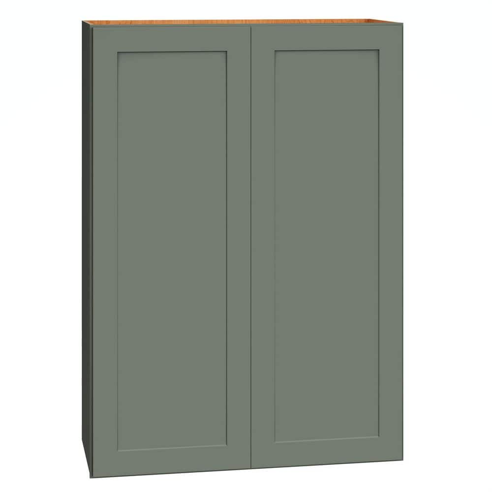 QuickShip Cottage 30 in. W x 12 in. D x 42 in. H Assembled Plywood Shaker Wall Kitchen Cabinet in Conifer price history on PriceWatchPro