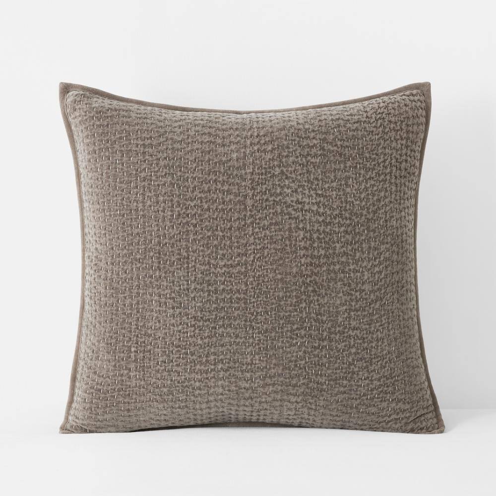 The Company Store Ophelia Velvet Decorative Dark Taupe 14 in. x 30 in