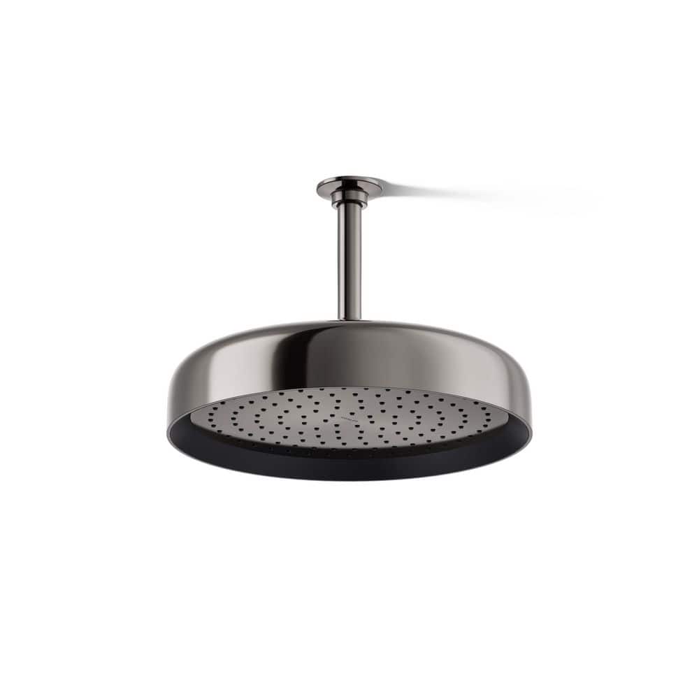 Statement Round 1-Spray Patterns 1.75 GPM 12 in. Ceiling Mount Rainhead Fixed Shower Head in Vibrant Titanium price history on PriceWatchPro