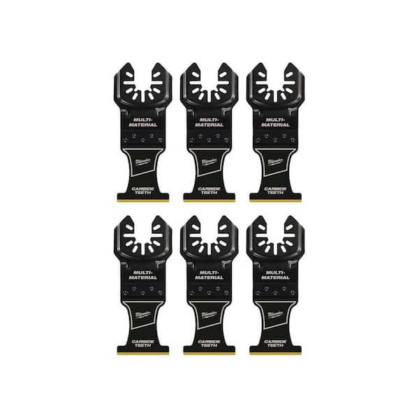 1-3/8 in. Carbide TPI Universal Fit Extreme Wood and Metal Cutting Multi-Tool Osc Blade (6-Pack)