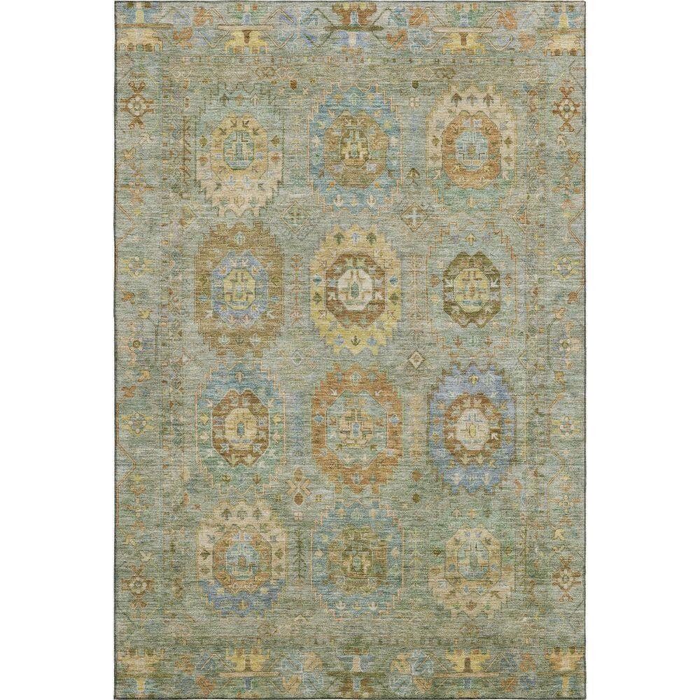 Mayfield Premium Machine Washable Abstract AMF2227 Aloe 8 ft. x 10 ft. Area Rug price history on PriceWatchPro