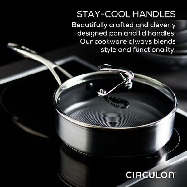 Circulon SteelShield C Series 10-Piece Stainless Steel Nonstick Cookware Set Silver #30012