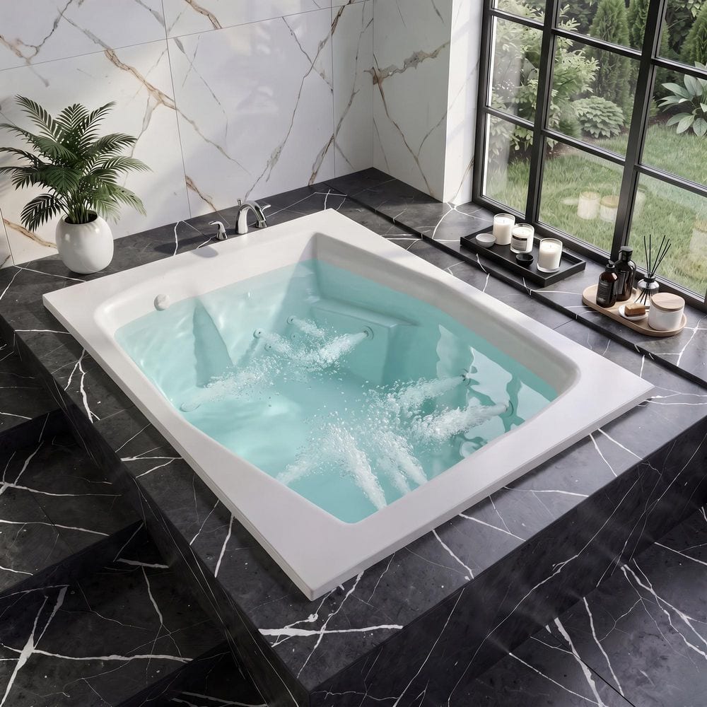 Universal Tubs Amethyst Series 72 in. x 54 in. Rectangular