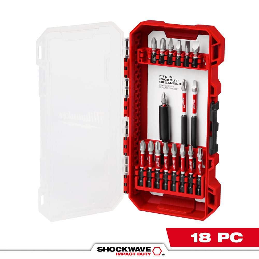 Milwaukee SHOCKWAVE Impact Duty Alloy Steel Screw Driver Bit Set