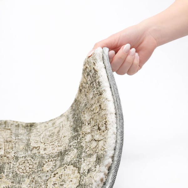 Dream Shag Premium Machine Washable Abstract ADS634 Taupe 10 ft. x 14 ft. Area Rug