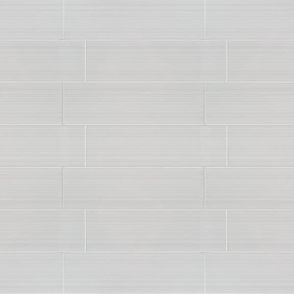 Jeffrey Court Moonlight Gray 6 in. x 20 in. Glossy Ceramic Wall Tile (0.833 sq. ft. /Each)