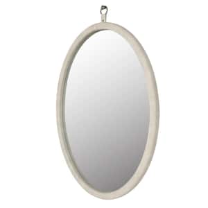 23.62 in. W x 29.92 in. H Oval Frameless Wall Mount Modern Decorative Bathroom Vanity Mirror