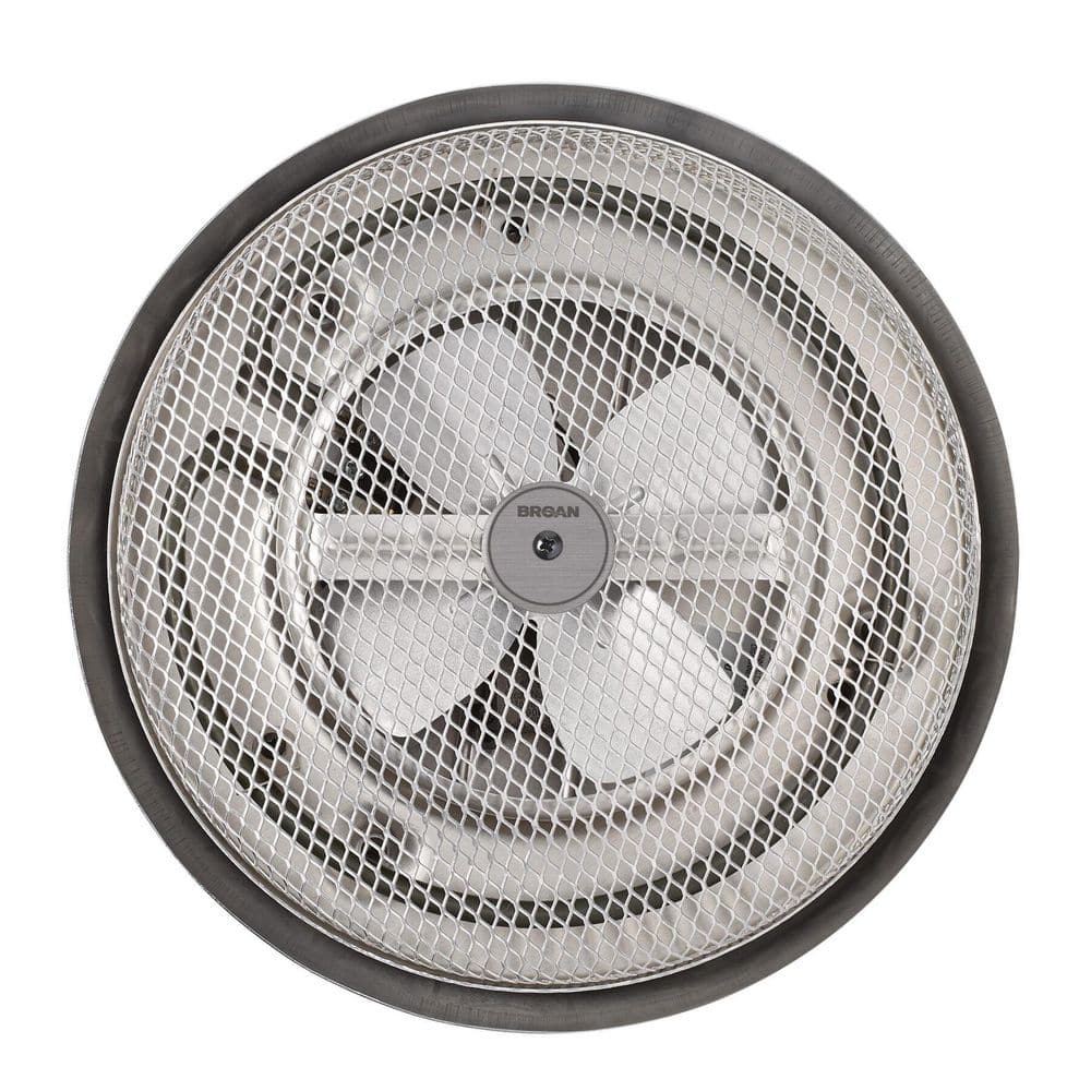 Silver 1250W Ceiling Mounted Electric Fan Heater