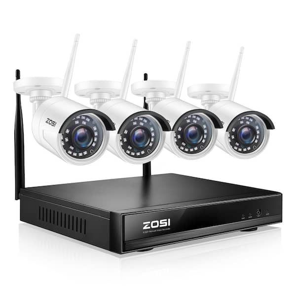 2TB HDD 4CH Wireless 1080P CCTV NVR Outdoor IP WIFI Camera Security System Lot