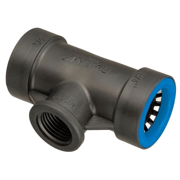Orbit 3/4 in. Blu-Lock 3X x 1/2 in. FPT Tee