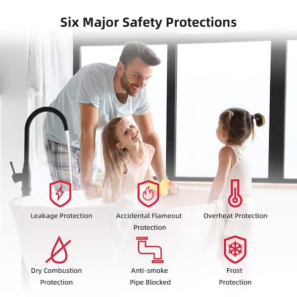 Comfortech Classic CF170 8.1GPM 170,000-BTU Residential Propane Gas Tankless Water Heater, Indoor