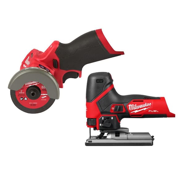 M12 FUEL 12V Lithium-Ion Brushless Cordless 3 in. Cut Off Saw, & Jig Saw