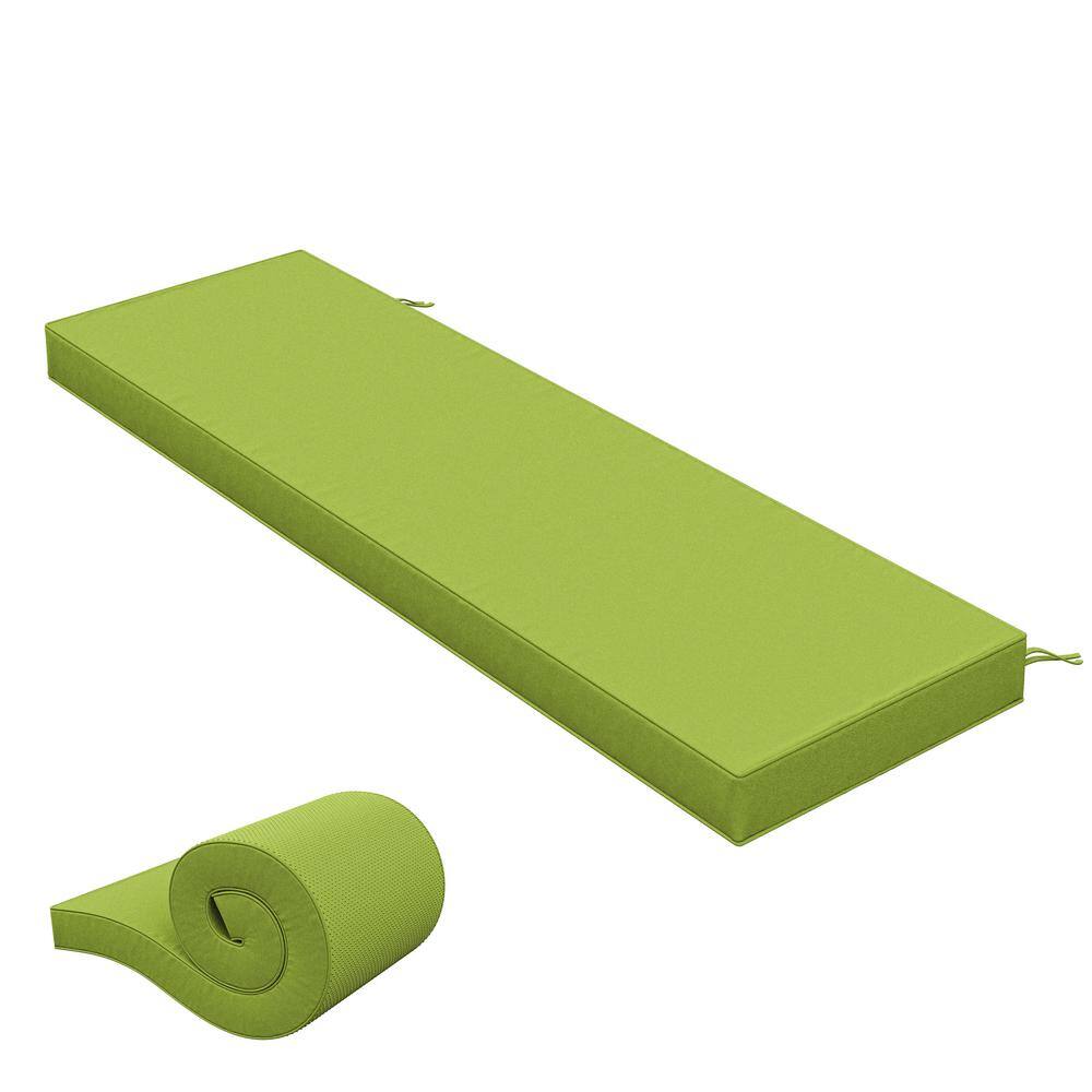 60 in. x 18 in. x 3.5 in. Rectangular Outdoor Porch Swing Bench Cushion Grass Green price history on PriceWatchPro