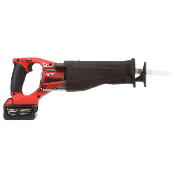 Milwaukee - M18 FUEL 18V Lithium-Ion Brushless Cordless SAWZALL Reciprocating Saw Kit with (1) 5.0Ah Batteries, Charger and Case