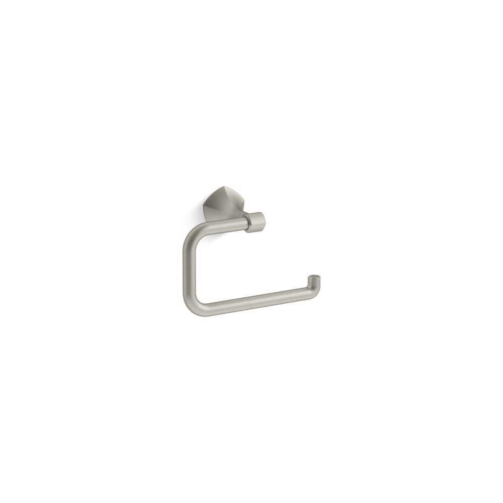 Vibrant Brushed Nickel Wall Mounted Towel Ring