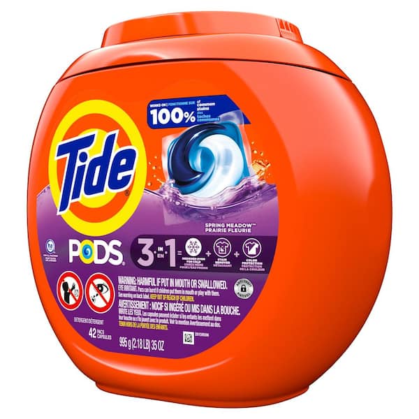 Tide Spring Meadow Scent Laundry Detergent Pods, 42-Count