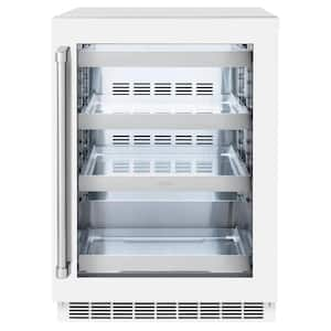 Touchstone 24 in. Single Zone 151 Can Beverage and Wine Cooler with Glass Door in Matte White