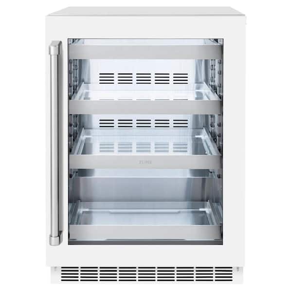 Touchstone 24 in. Single Zone 151 Can Beverage and Wine Cooler with Glass Door in Matte White