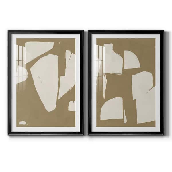Wexford Home Chunky Abstract III by Wexford Homes 2-Pieces Framed Abstract Paper Art Print 22.5 in. x 30.5 in.