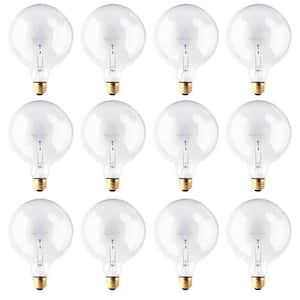 100-Watt Warm White Light G40 (E26) Medium Screw Base Dimmable Clear Incandescent Light Bulb, 2700K (12-Pack)