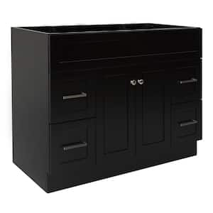 Hamlet 42 in. W x 21.5 in. D x 34.5 in. H Freestanding Bath Vanity Cabinet Only in Black