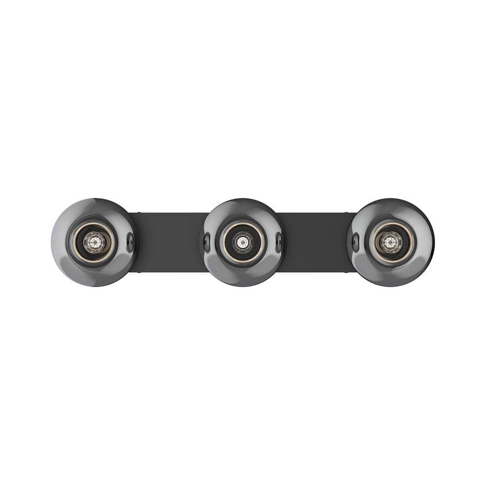 Samar 32-in 3 Light 60-Watt Black/Smoked Vanity Light price history on PriceWatchPro