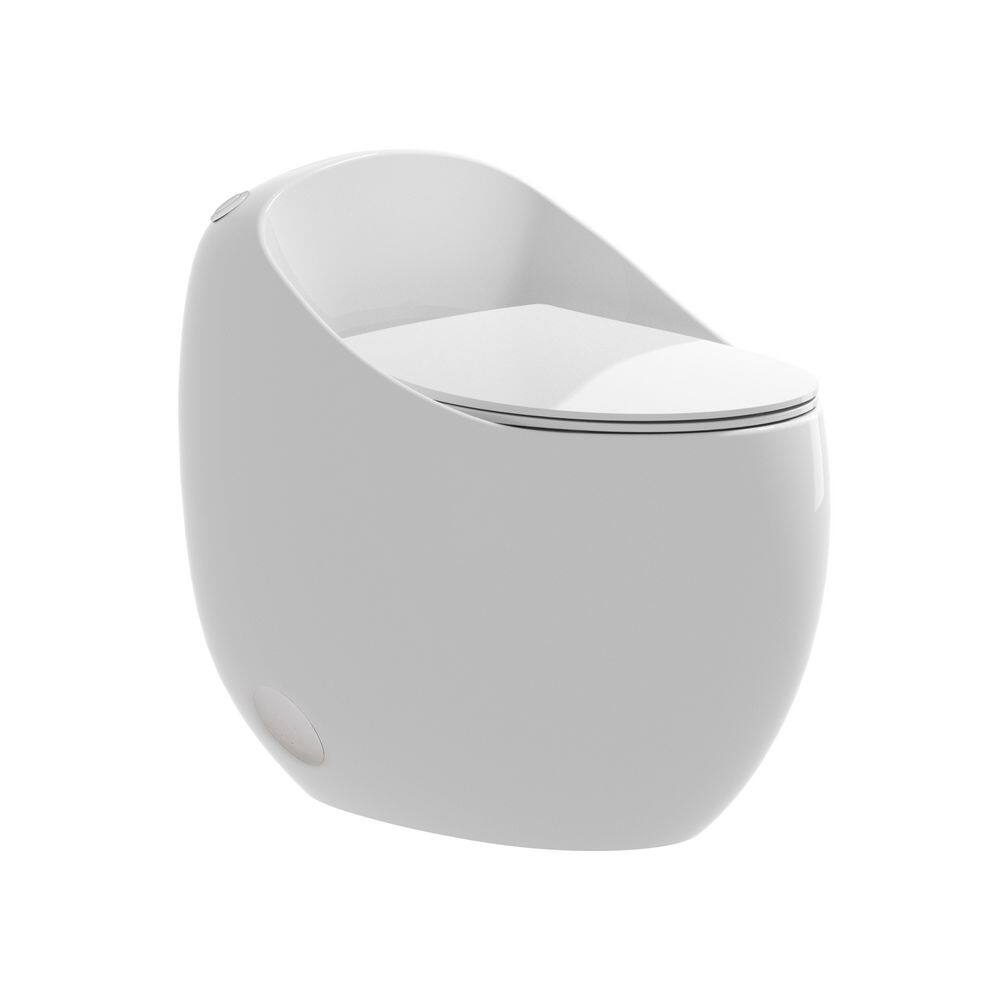 1-Piece 1.28 GPF Powerful Flush Elongated Toilet in White, Seat Included price history on PriceWatchPro