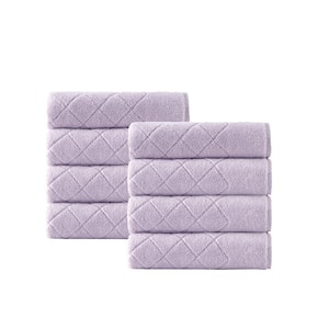 Gracious 8-Pieces LilacTurkish Cotton Hand Towels