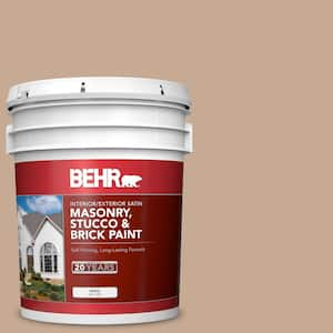 5 gal. #ECC-42-1 Fox Hill Satin Interior/Exterior Masonry, Stucco and Brick Paint