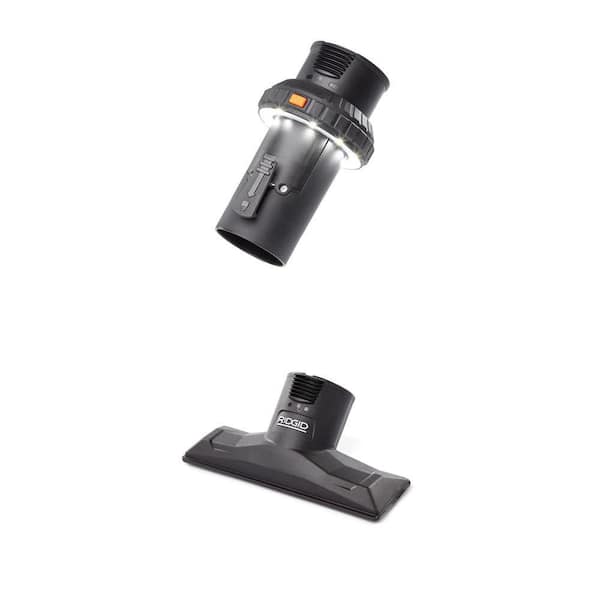 2-1/2 in. LED Lighted Passthrough Cuff and NXT Max Locking Utility Nozzle for RIDGID Vacs