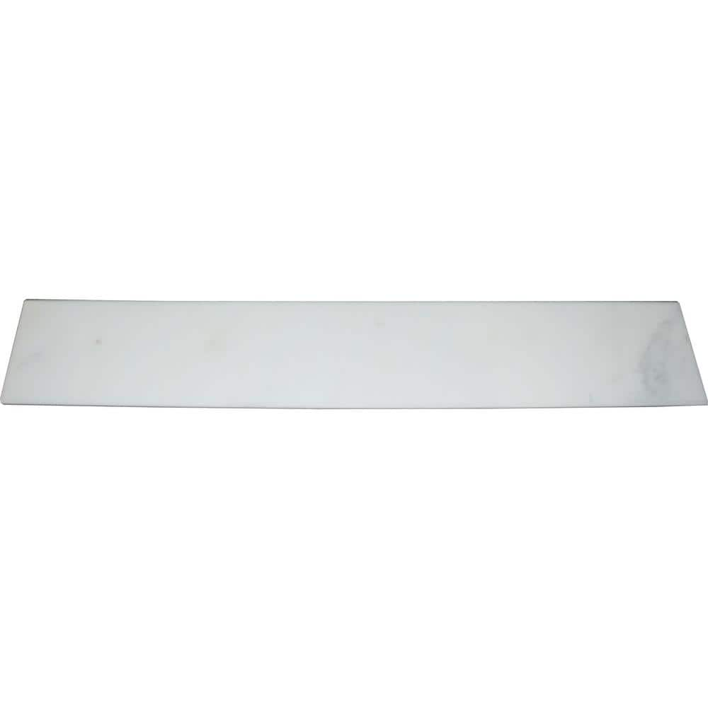 MSI Carrara Double Bevelled 6 in. x 36 in. Marble Threshold Tile Trim ...