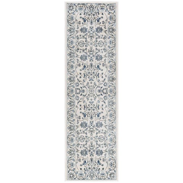 Madison Floral Cream 2 ft. x 10 ft. Indoor Runner Rug