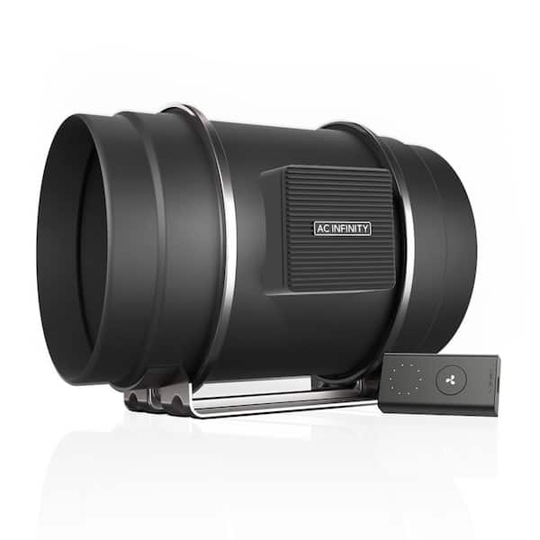 Cloudline S8 Quiet 8 in. Inline Duct Fan Speed Controller Heating Cooling Booster Hydroponics Grow Tents Ventilation