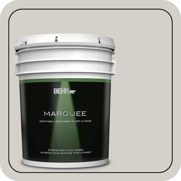 BEHR MARQUEE 5 gal. Designer Collection #DC-014 Gray View Semi-Gloss ...
