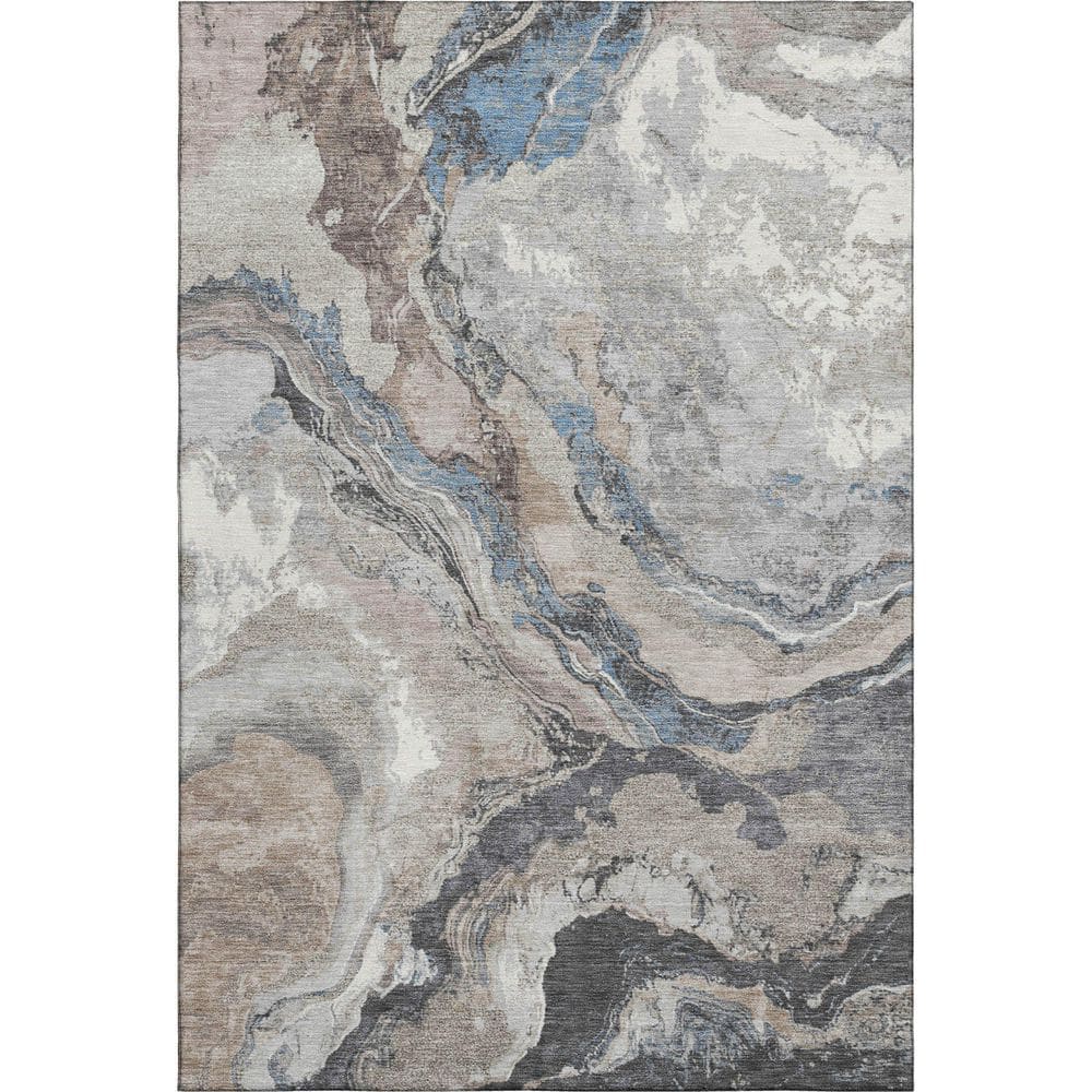 Mayfield Premium Machine Washable Abstract AMF1908 Taupe 5 ft. x 7 ft. 6 in. Area Rug price history on PriceWatchPro