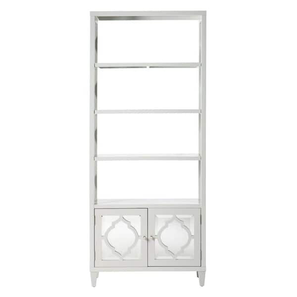 Unbranded Reflections 4-Shelf Open Bookcase in White
