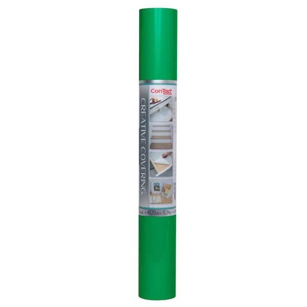 Con-Tact Kelly Green 18 in. D x 600 in. L Self-Adhesive Vinyl Shelf and Drawer Liner, 1-Pack