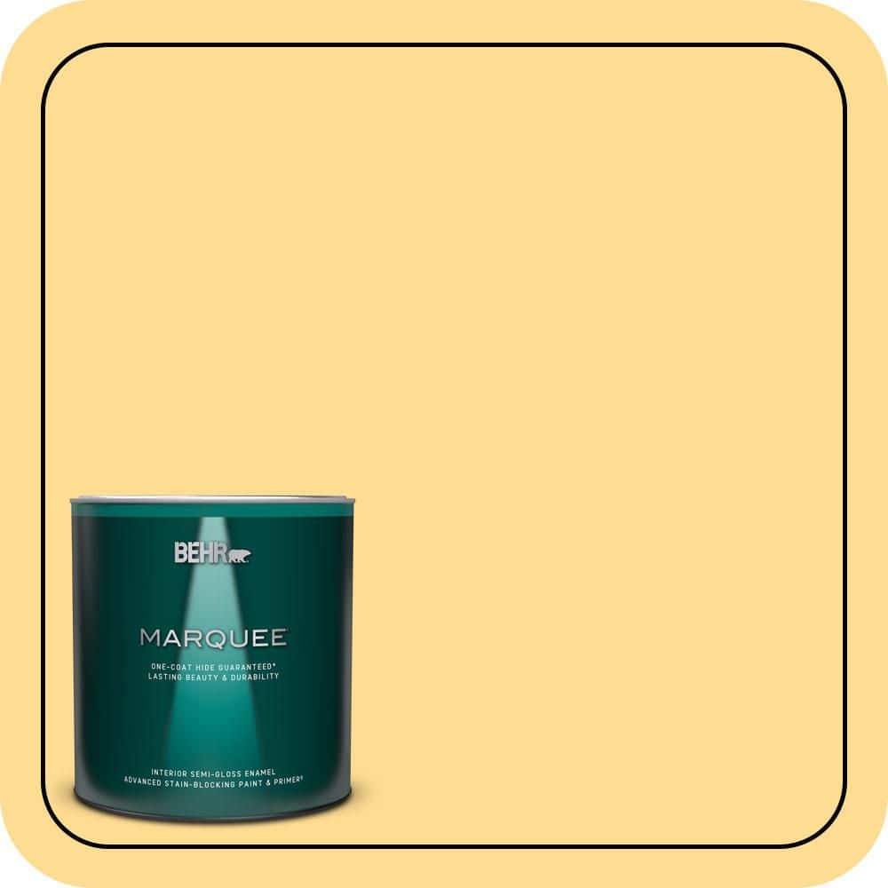 1 qt. #320B-4 Lemon Pound Cake Semi-Gloss Enamel Interior Paint & Primer price history on PriceWatchPro