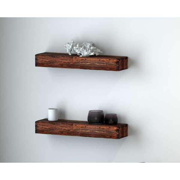 Distressed Floating Shelves, What Type Of Wood Should I Use For Floating Shelves