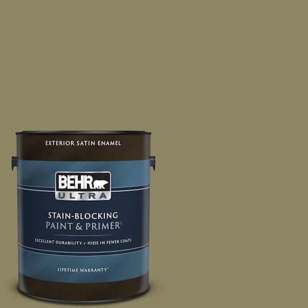 BEHR ULTRA 1 gal. #PPU9-23 Oregano Spice Satin Enamel Exterior Paint & Primer