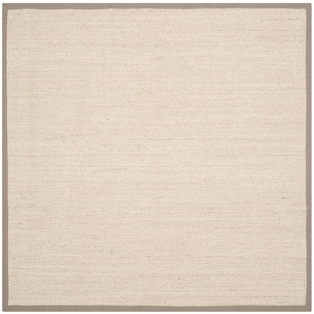 Natural Fiber Marble/Khaki 11 ft. x 11 ft. Woven Border Square Area Rug price history on PriceWatchPro