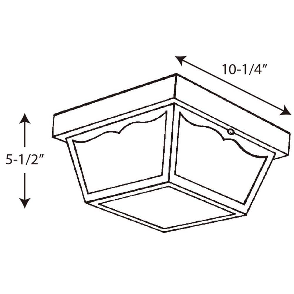 White Glass Indoor/Outdoor Ceiling Mount Light Fixture