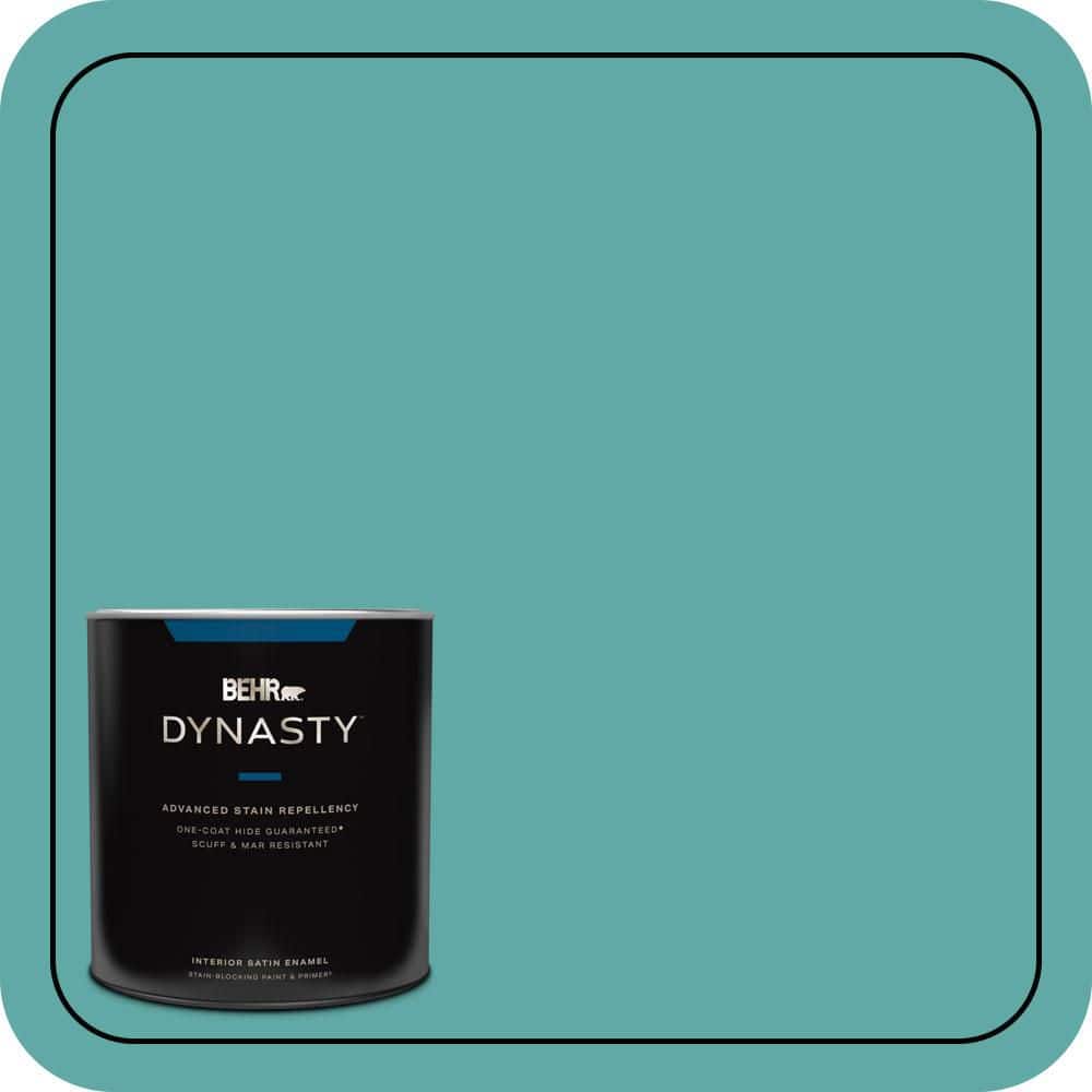 1 qt. #500D-5 Teal Zeal Satin Enamel Interior Stain-Blocking Paint & Primer price history on PriceWatchPro