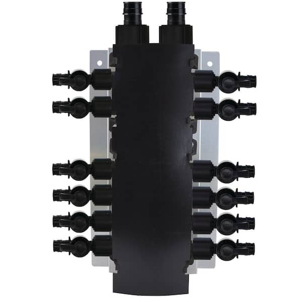 Apollo 12-Port Plastic PEX-A Manifold with 1/2 in. Poly Alloy Valves