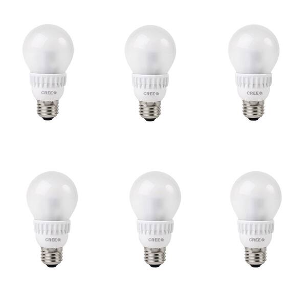 Cree 40W Equivalent Daylight (5000K) A19 Dimmable LED Light Bulbs (6-Pack)