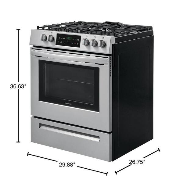 single oven gas range