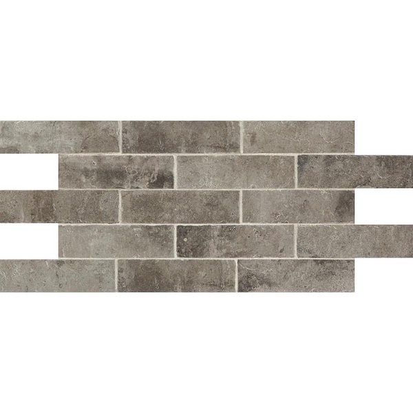Daltile Brickwork Alcove Matte 2 in. x 8 in. Glazed Porcelain Floor and Wall Tile (4.68 sq. ft./Case)