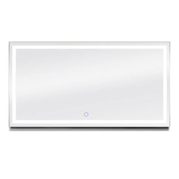 Dyconn Edison 72 in. x 38 in. LED Wall Mounted Backlit Vanity Bathroom LED Mirror with Touch On/Off